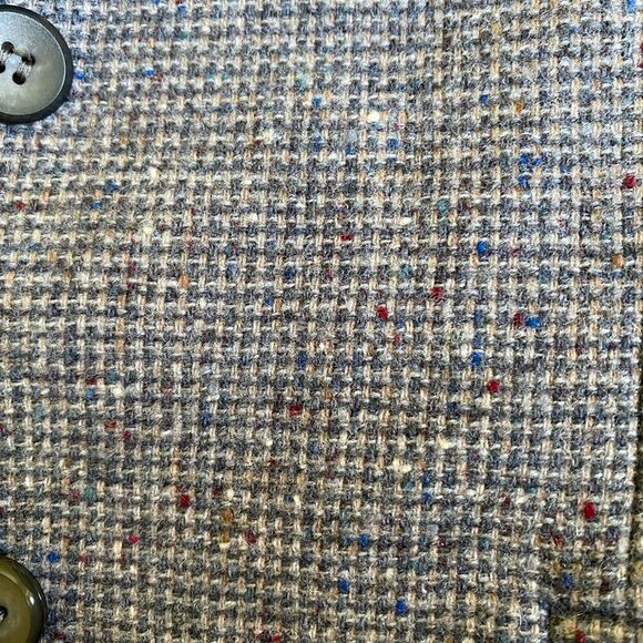 Vintage Pendleton Two Button Virgin Wool Tweed Blazer Women's Sz M/L Grey Preppy - Picture 8 of 15